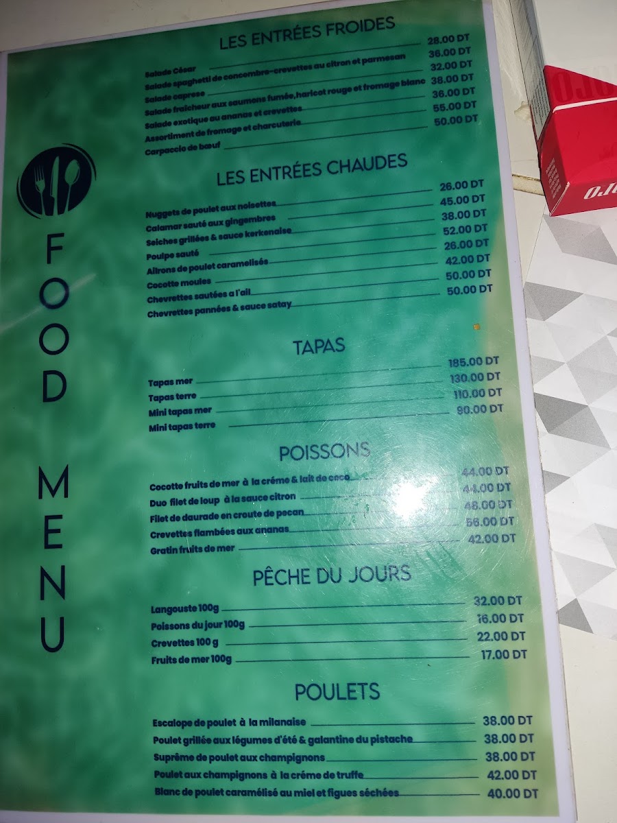 Restaurant Bristol Plazza Hammam Sousse Photo Menu 3