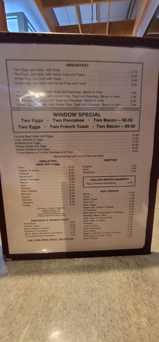 East Gate Luncheonette Photo Menu 4