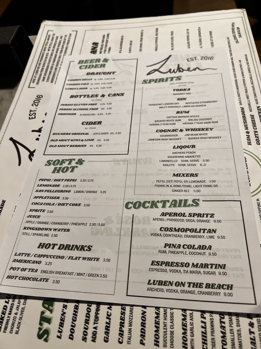 Luben's Pizza Photo Menu 3