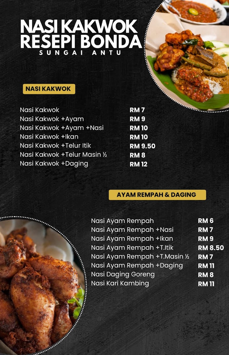 Nasi Kakwok Resepi Bonda Sibu Photo Menu 1