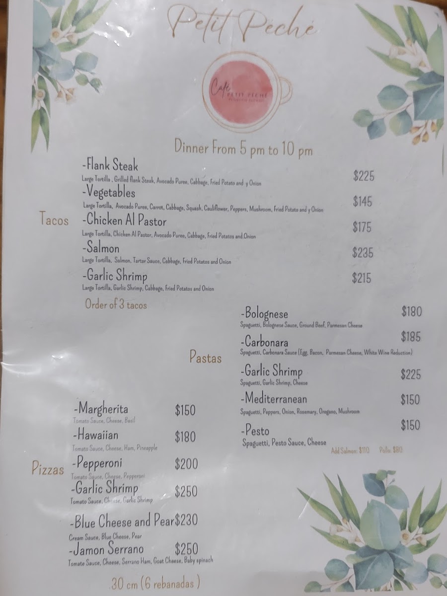 Cafe Petit Peche Photo Menu 2