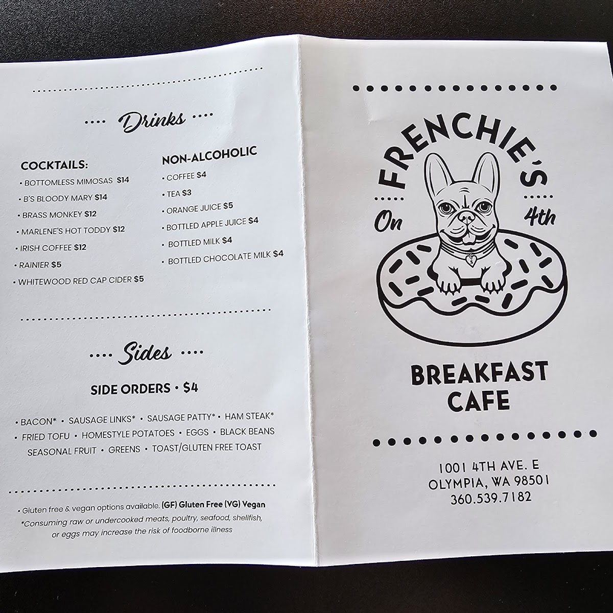 Frenchie's on 4th Photo Menu 1