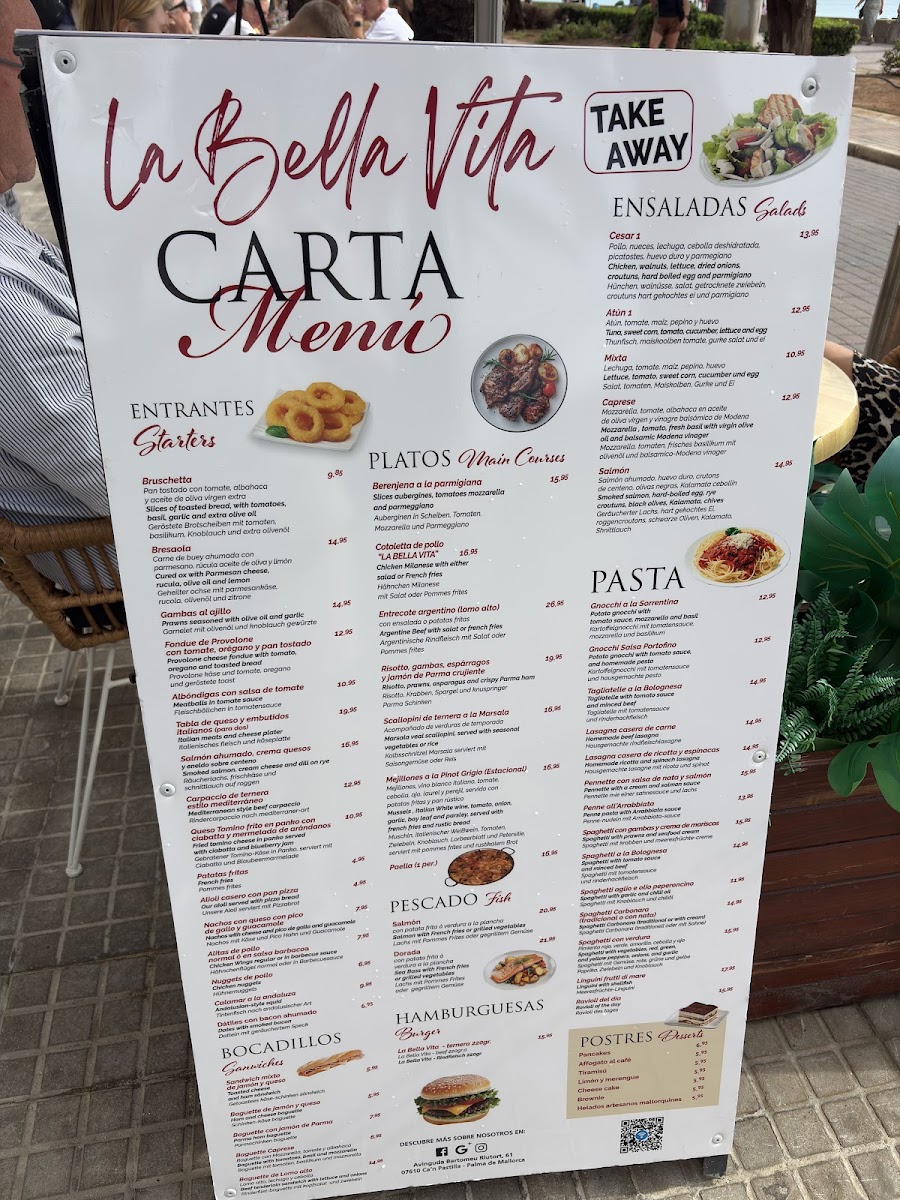 La Bella Vita Photo Menu 1
