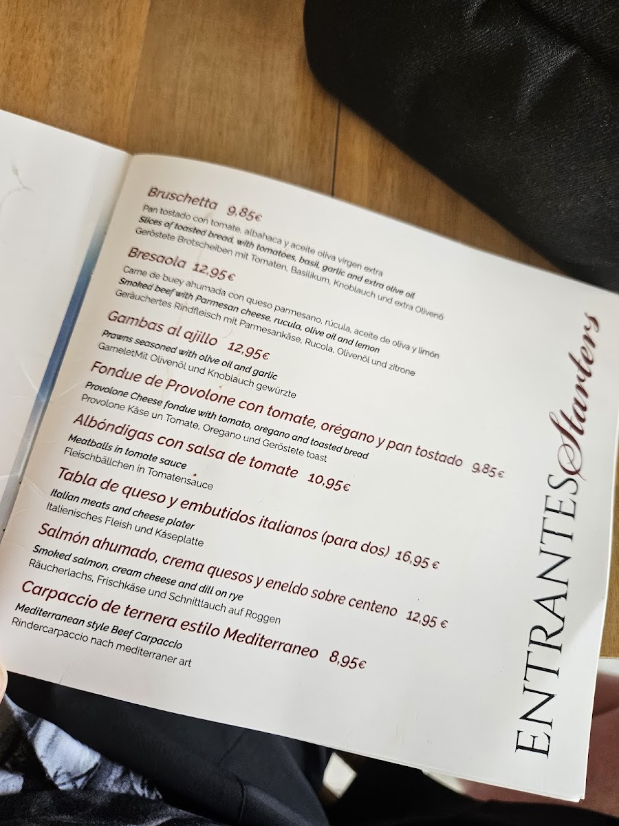 La Bella Vita Photo Menu 10