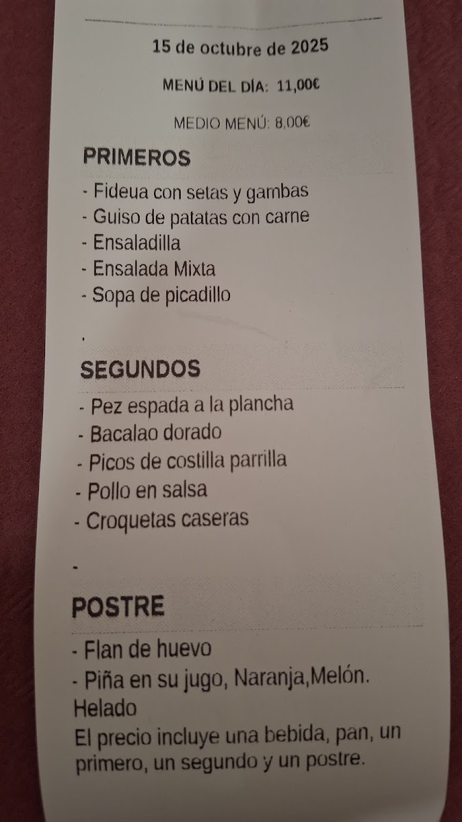 Mesón Restaurante La Teja Photo Menu 1