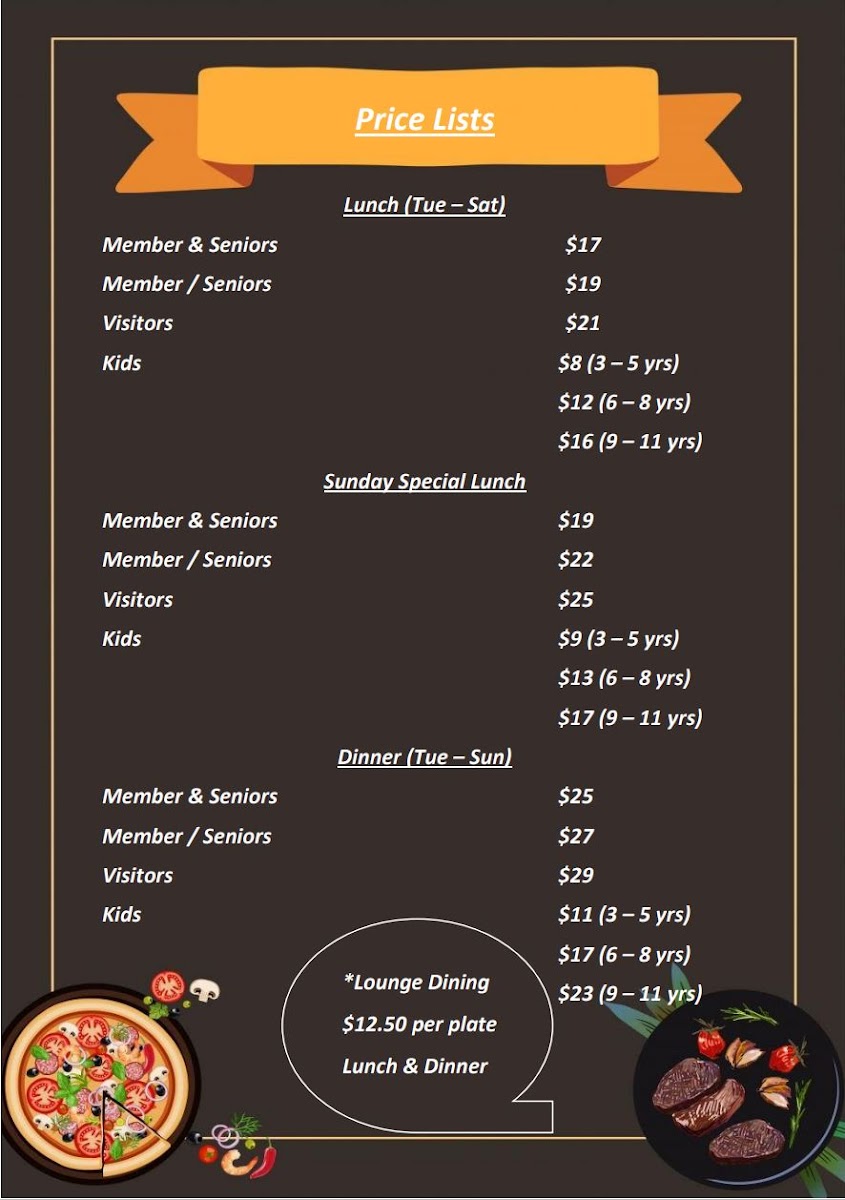 Eastern Tiger Restaurant Forster Photo Menu 1