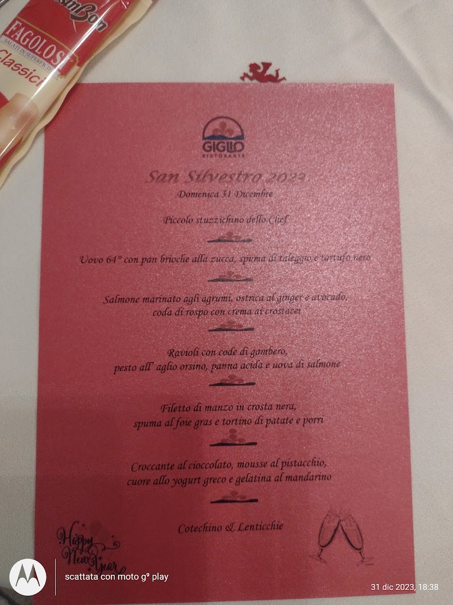 Ristorante Giglio Photo Menu 1