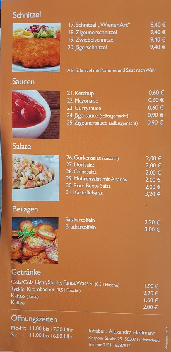 Ola - Polnische und Deutsche Spezialitäten Photo Menu 1