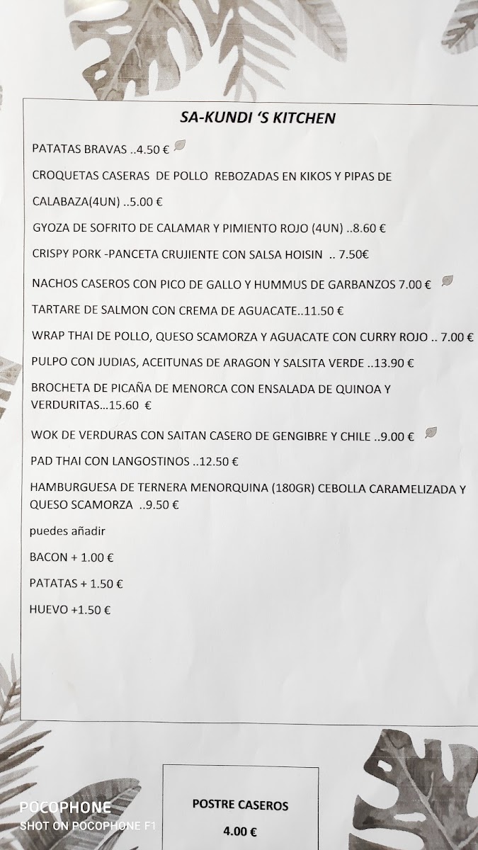 sakundi kitchen Photo Menu 3