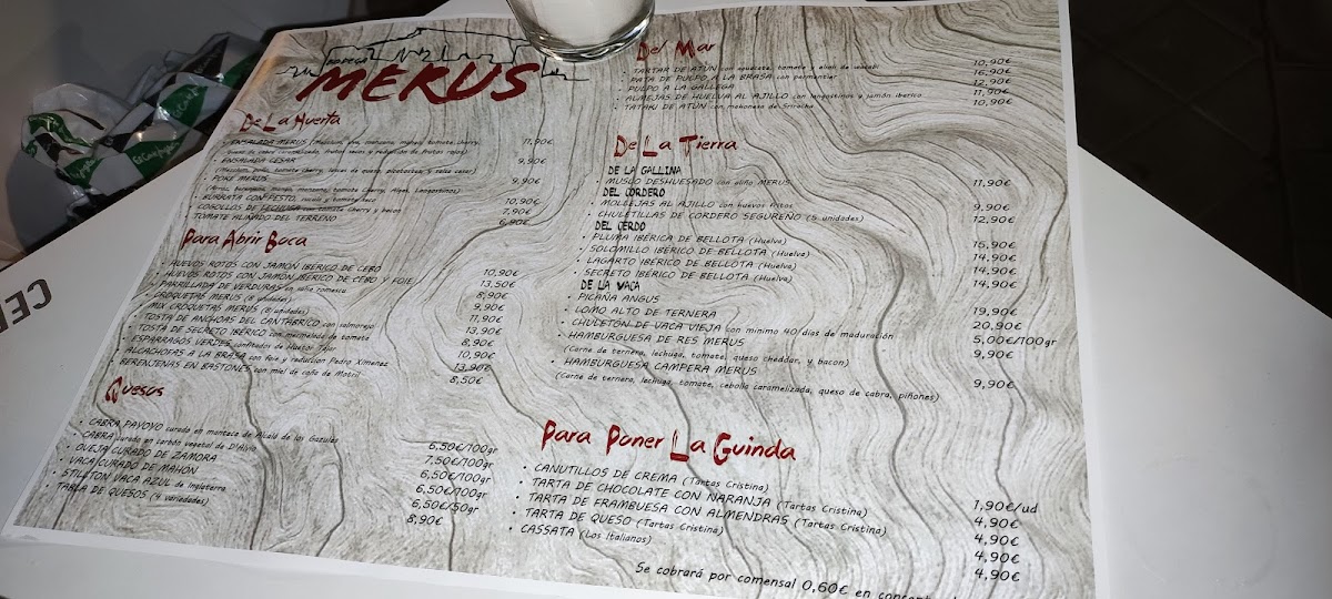 Restaurante Bodega Merus Photo Menu 5