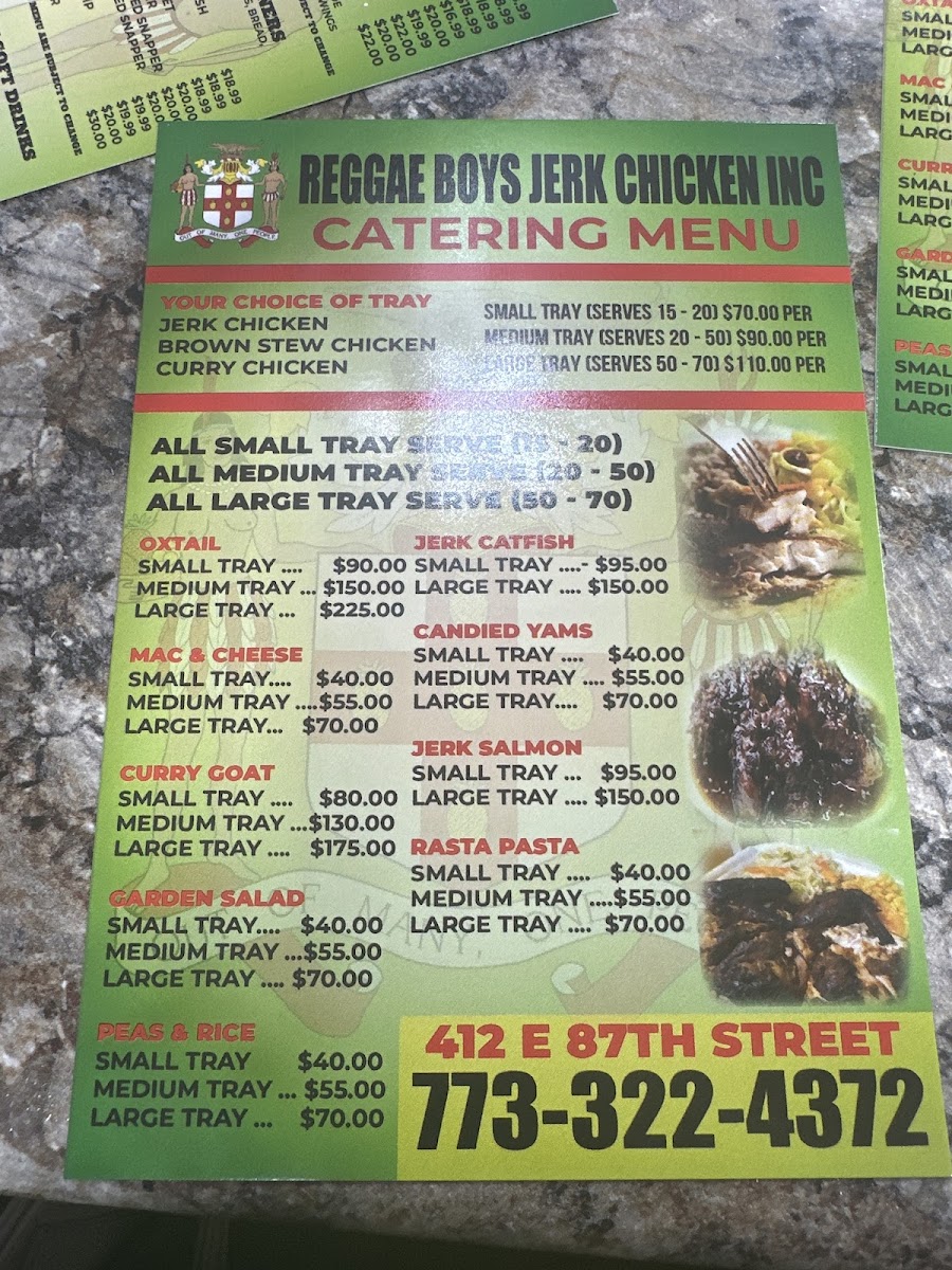 Reggaeboyz Jerk Chicken Photo Menu 2