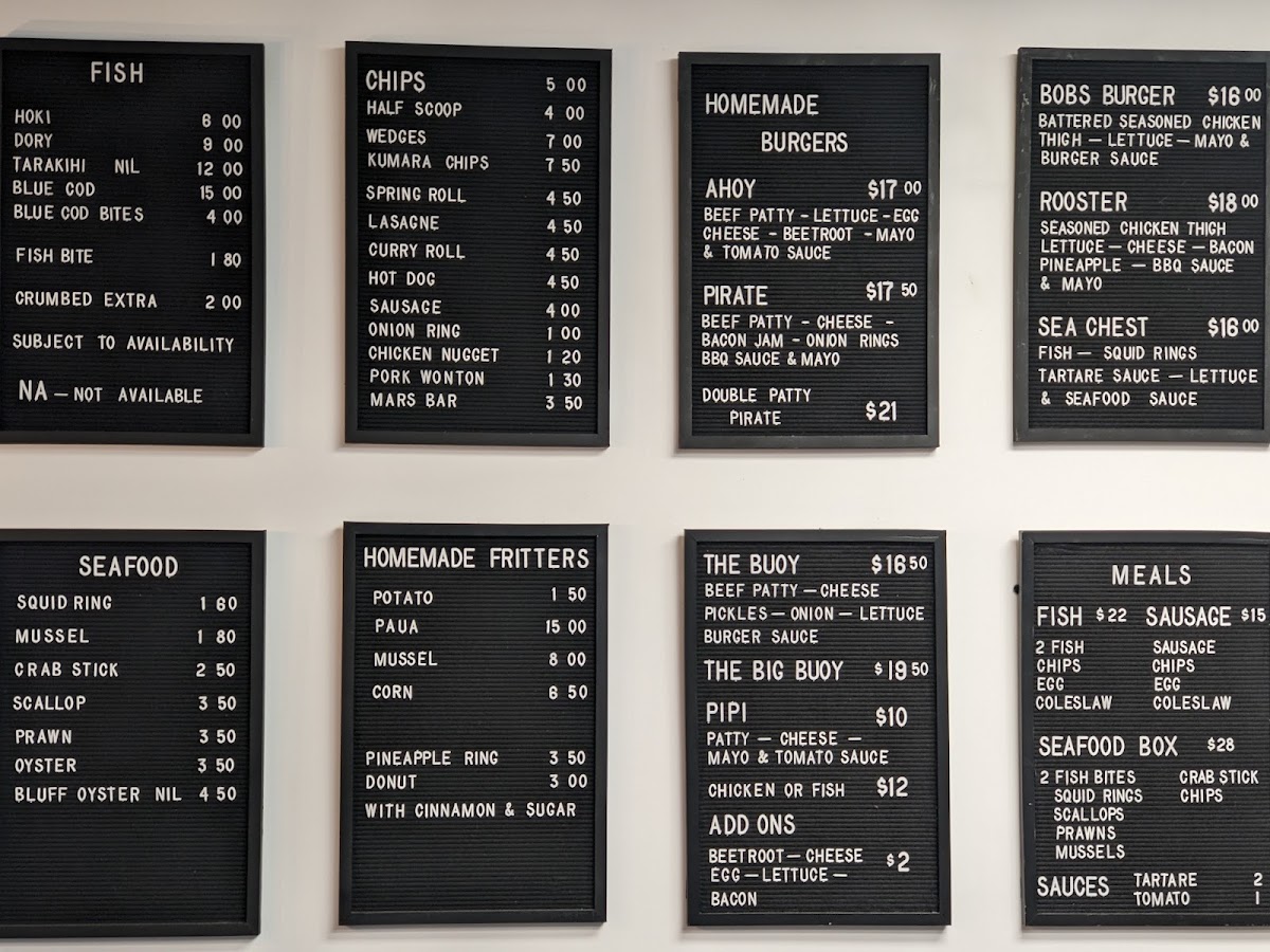 AHOY Takeaways Photo Menu 2