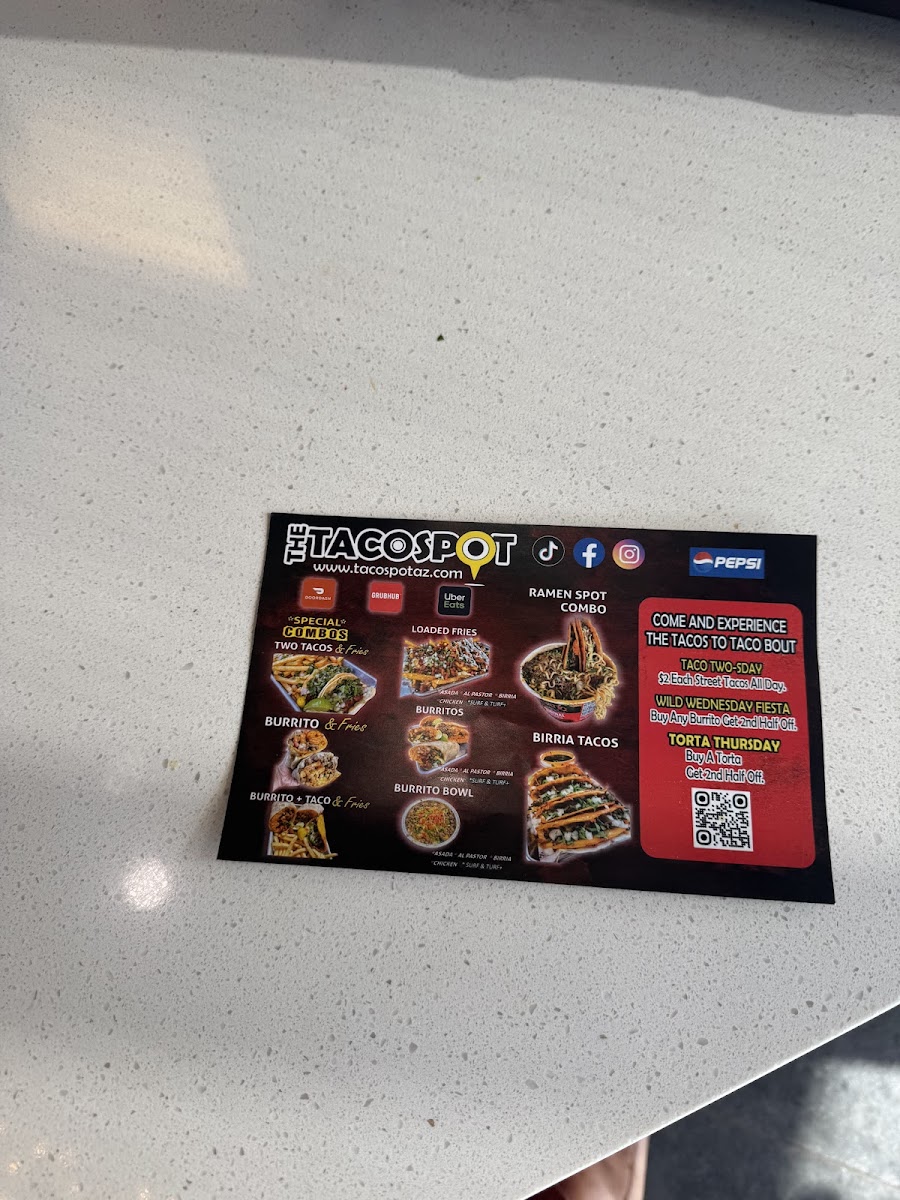 The Taco Spot (Tucson) Photo Menu 10
