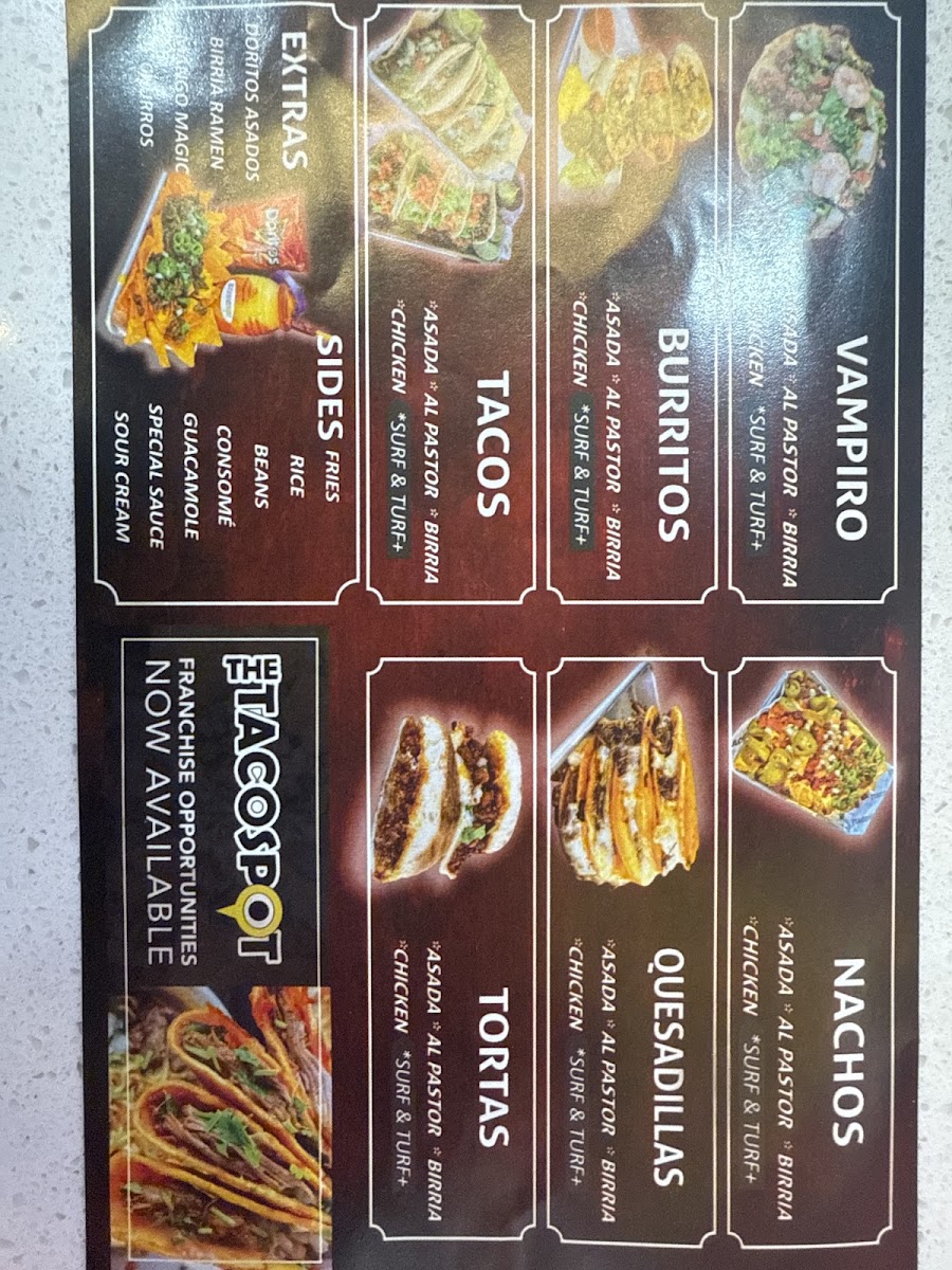 The Taco Spot (Tucson) Photo Menu 5