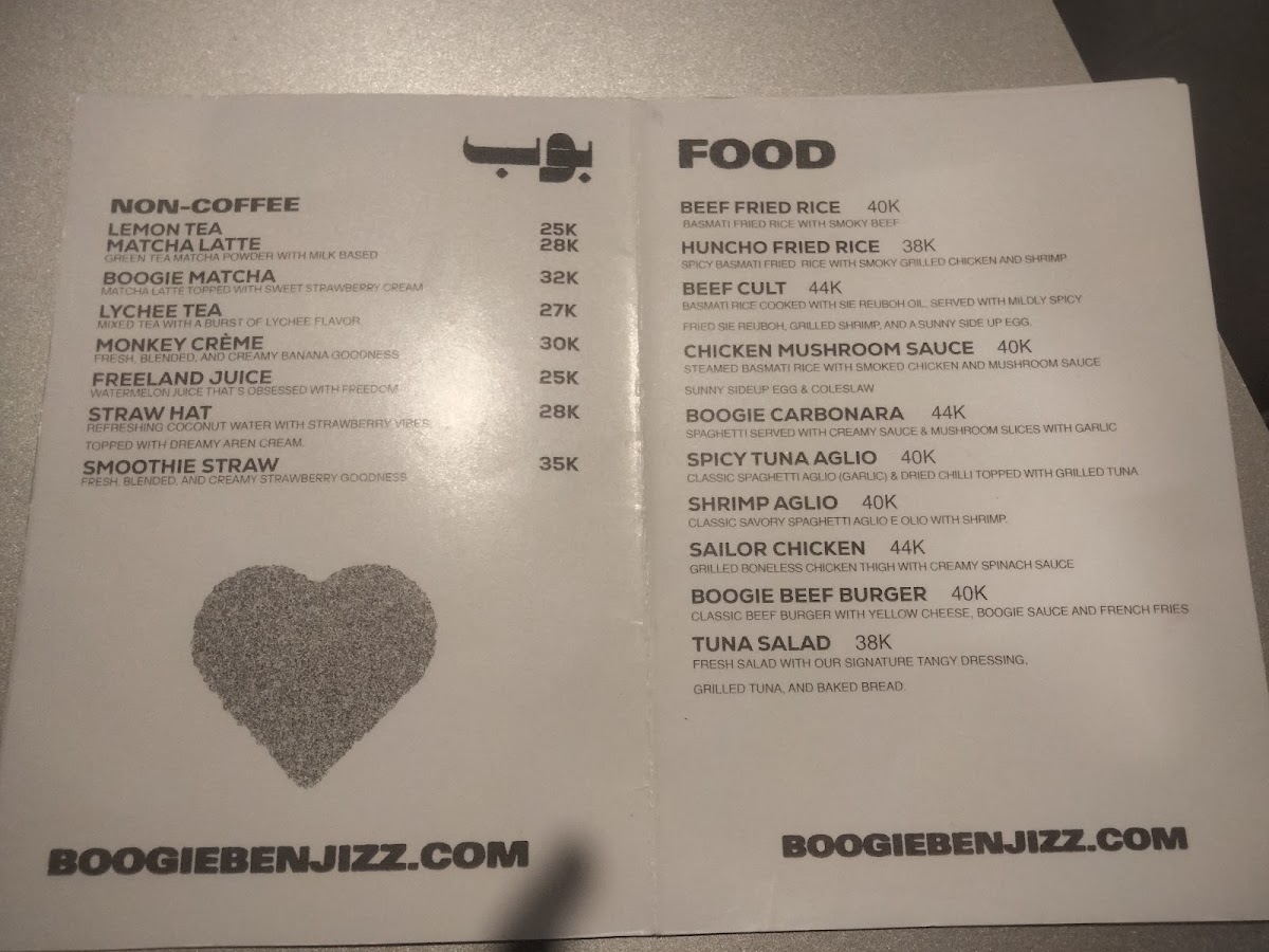 BOBE STUDIO Photo Menu 1