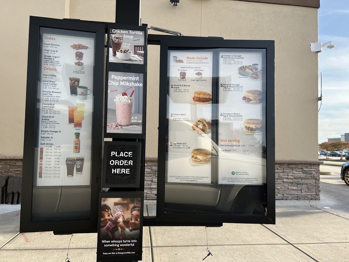 Chick-fil-A Photo Menu 1