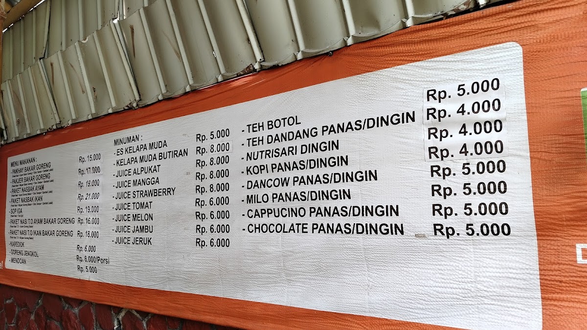 Rumah Makan Lesehan Zembar Photo Menu 1