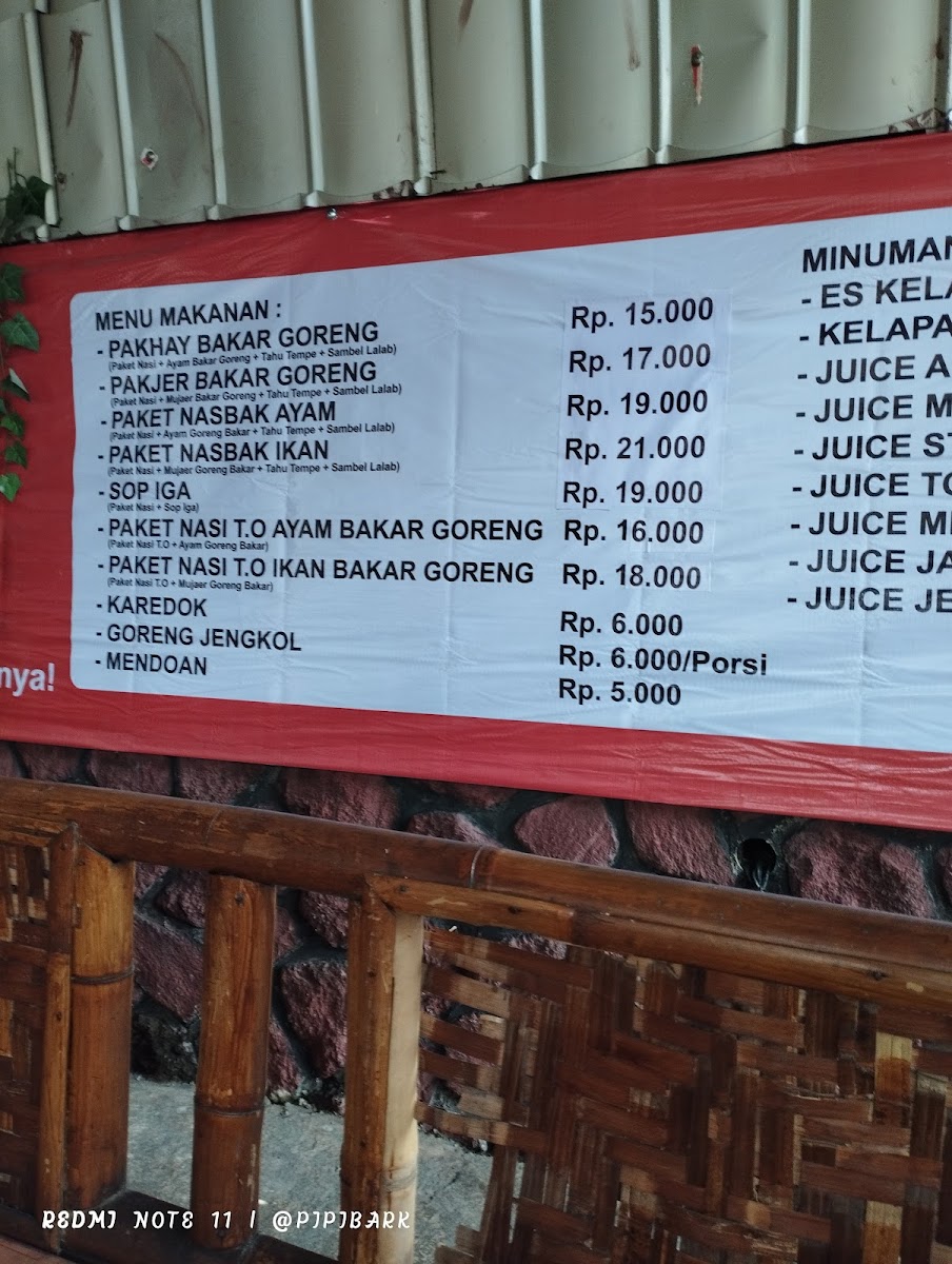 Rumah Makan Lesehan Zembar Photo Menu 10