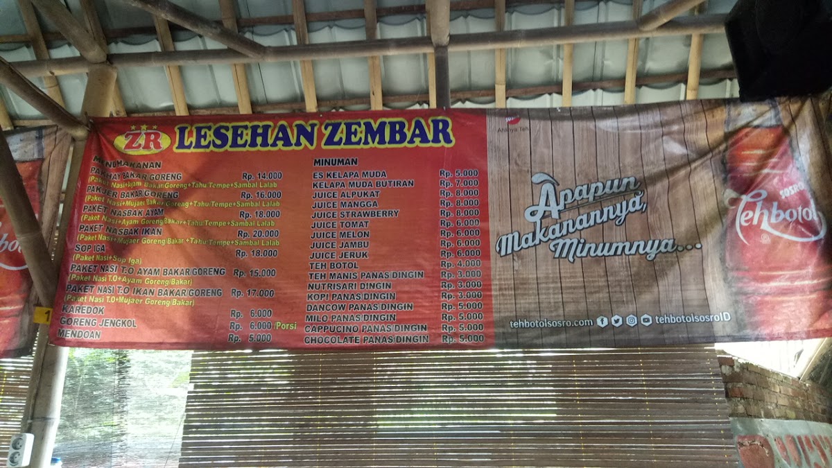 Rumah Makan Lesehan Zembar Photo Menu 2