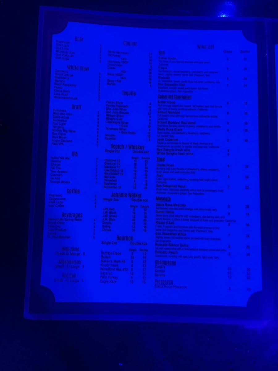 Charlie’s Liquor & cigar bar & grill Photo Menu 3