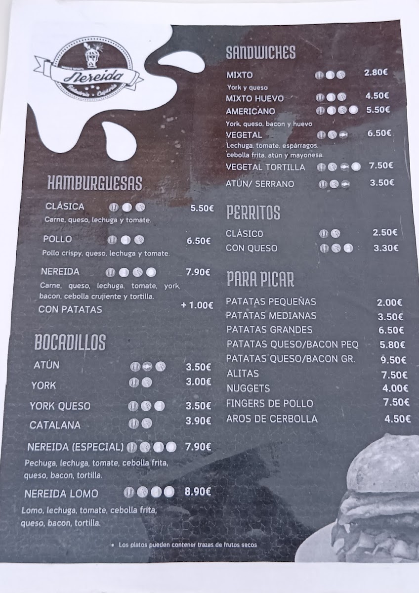 Heladería Cafetería Nereida Photo Menu 1