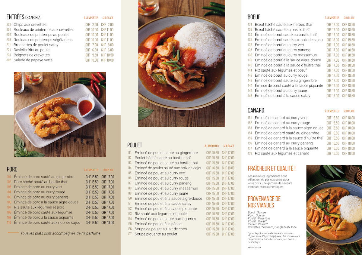 Manira Wokshop - Cossonay Photo Menu 1