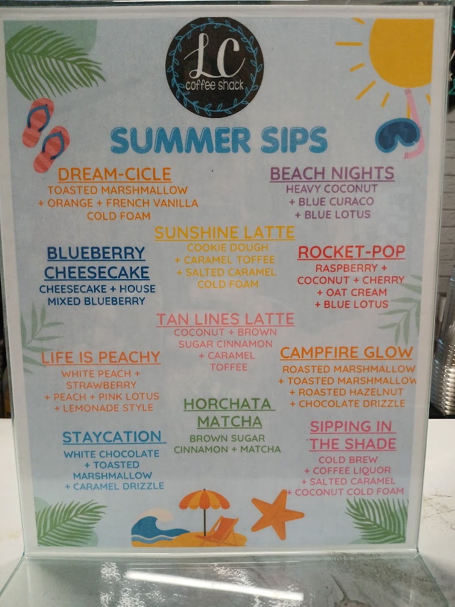 LC Coffee Shack, LLC. Photo Menu 2