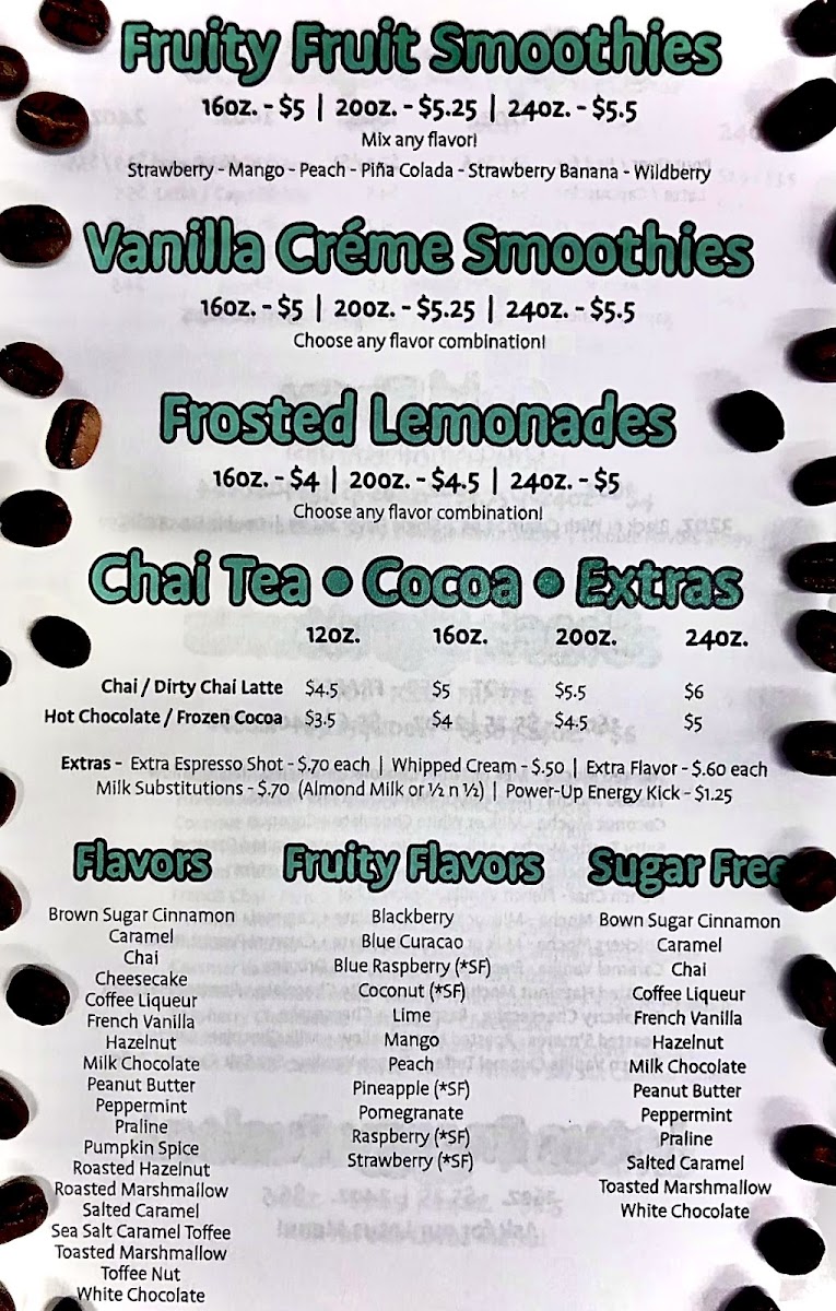 LC Coffee Shack, LLC. Photo Menu 6