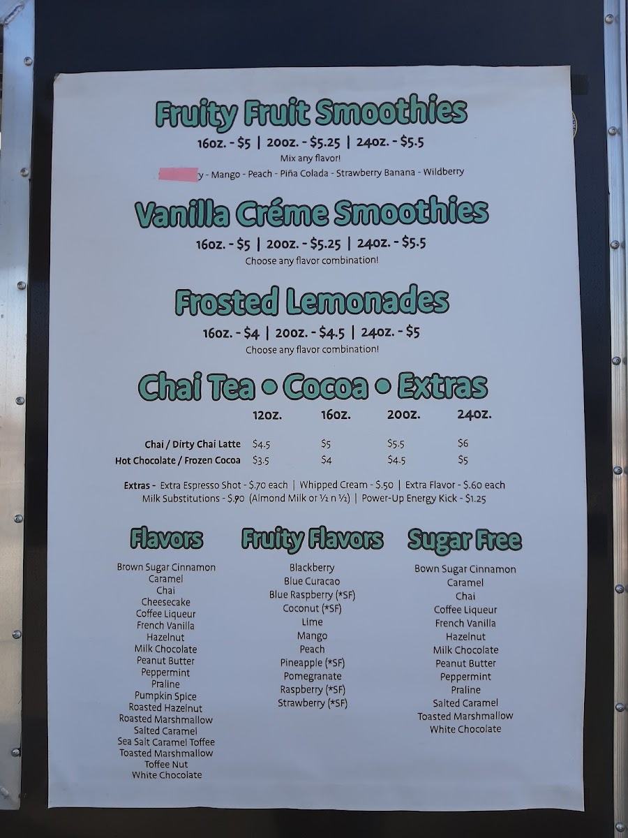 LC Coffee Shack, LLC. Photo Menu 9