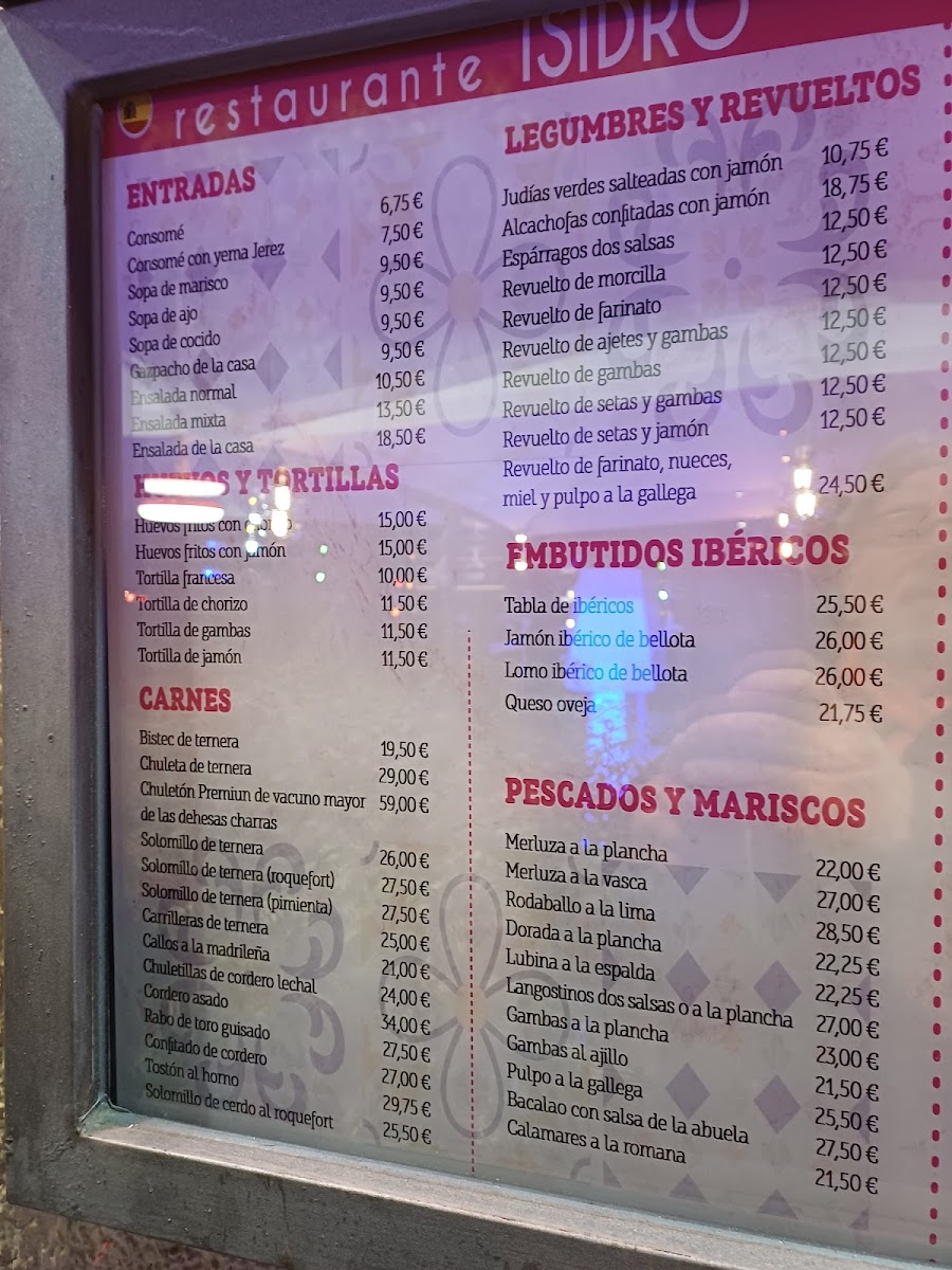 RESTAURANTE ISIDRO Photo Menu 8