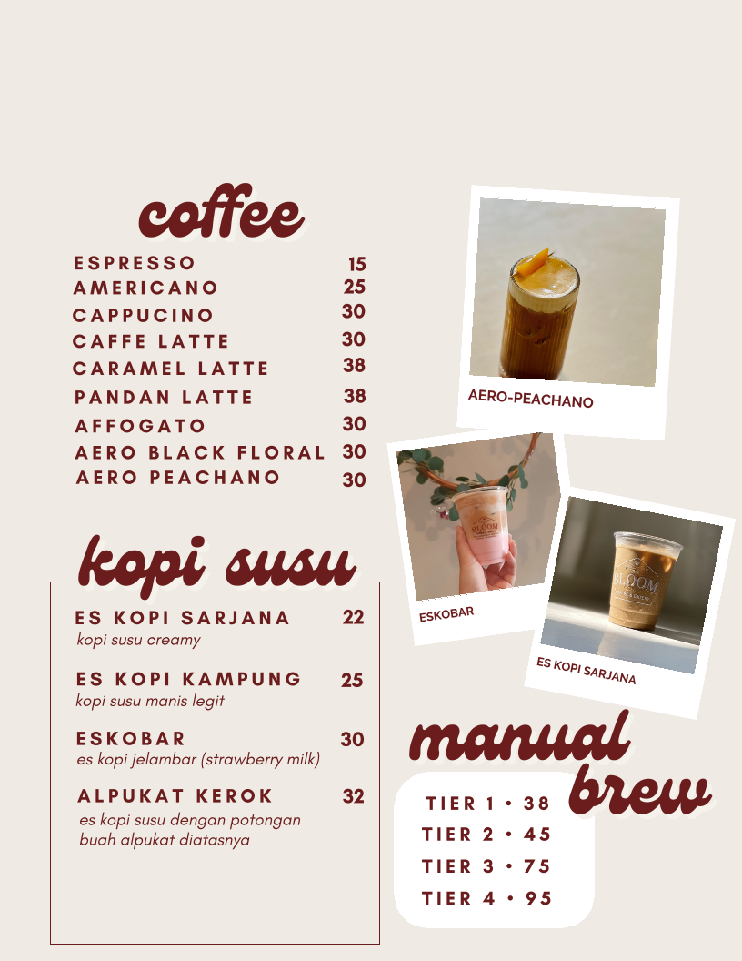 RUMAH SANGRAI BLOOM | Bloom Coffee & Eatery Photo Menu 3