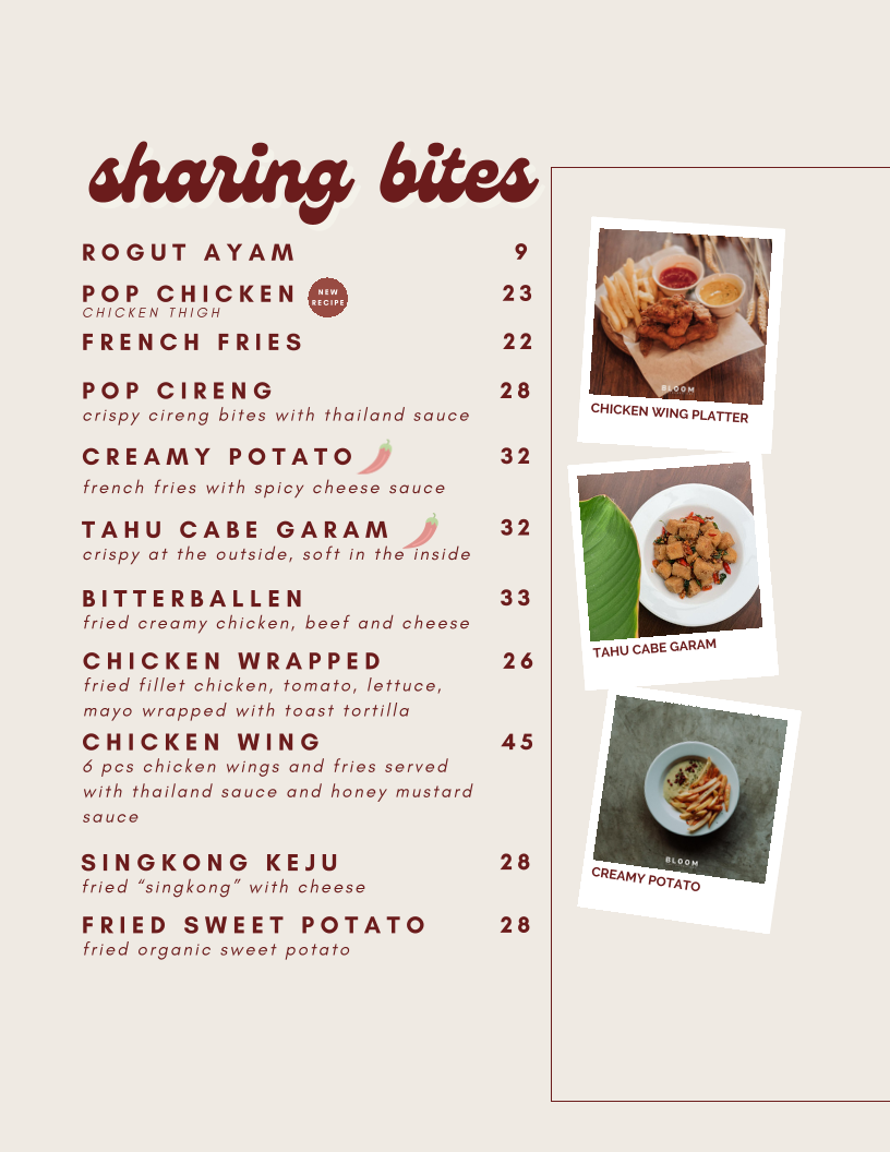 RUMAH SANGRAI BLOOM | Bloom Coffee & Eatery Photo Menu 5