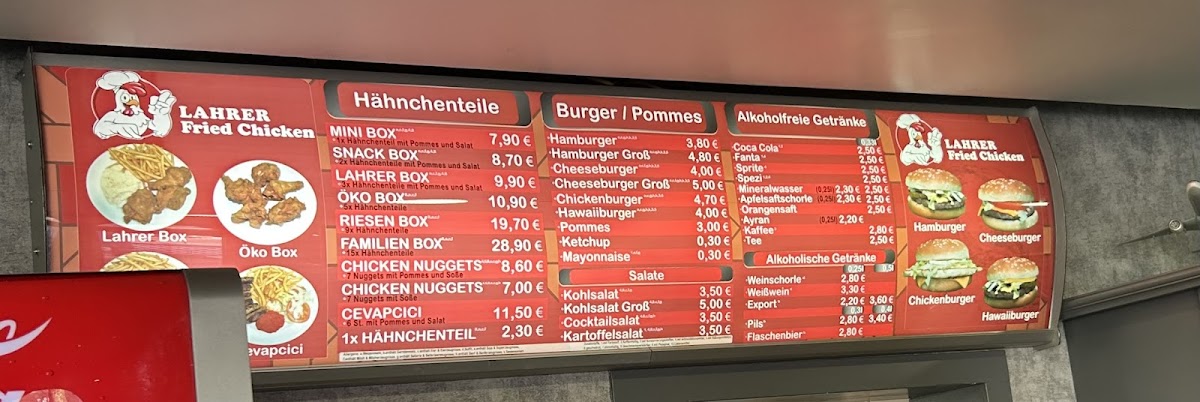 Lahrer Fried Chicken Photo Menu 3
