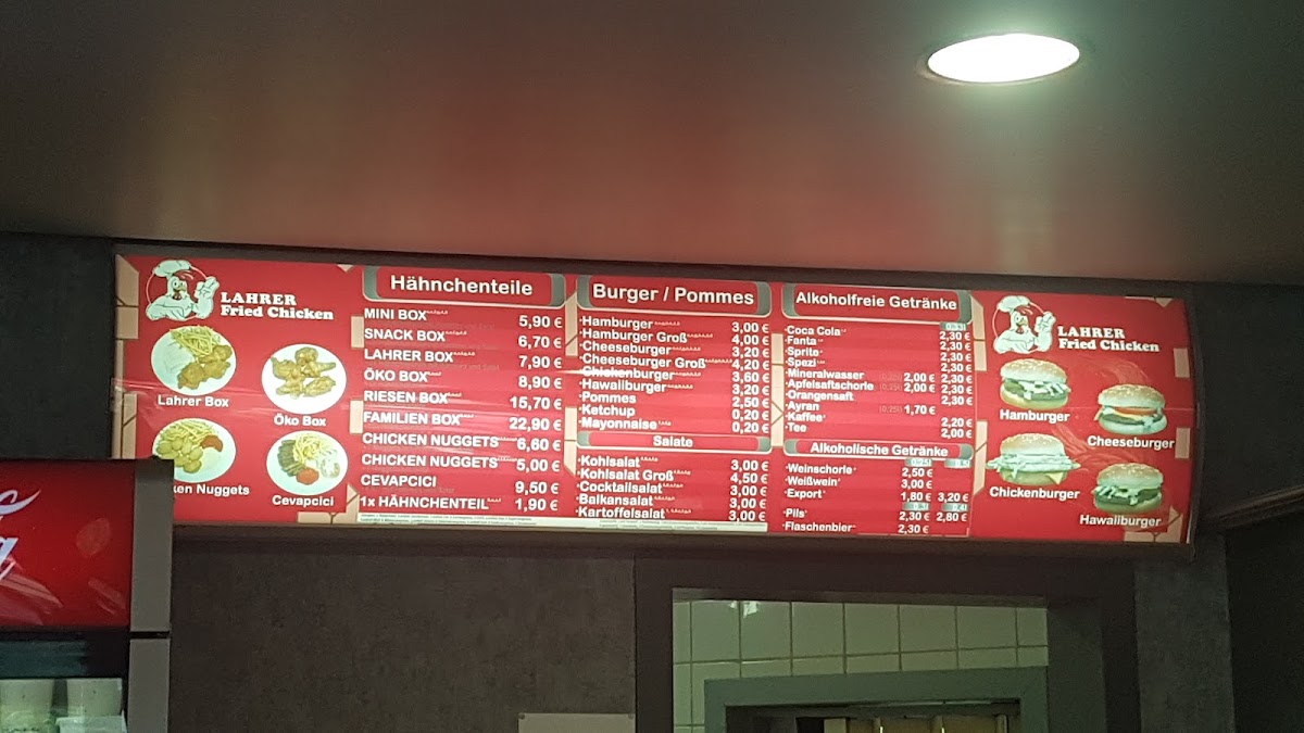 Lahrer Fried Chicken Photo Menu 4