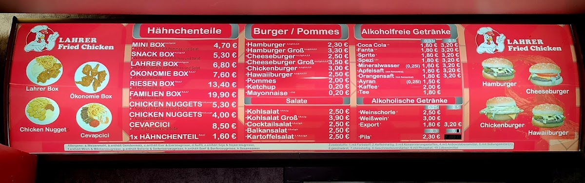 Lahrer Fried Chicken Photo Menu 5