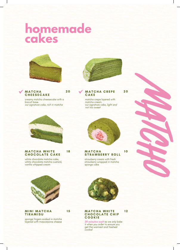 Matcho Cafe Photo Menu 4
