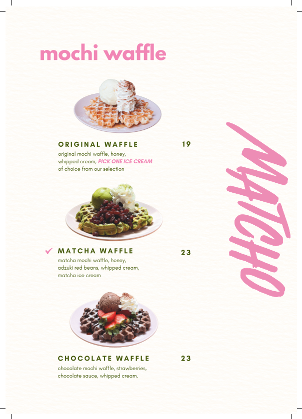 Matcho Cafe Photo Menu 7