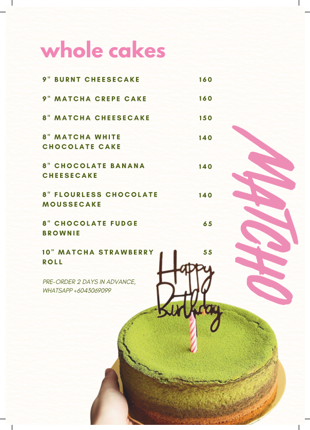 Matcho Cafe Photo Menu 8