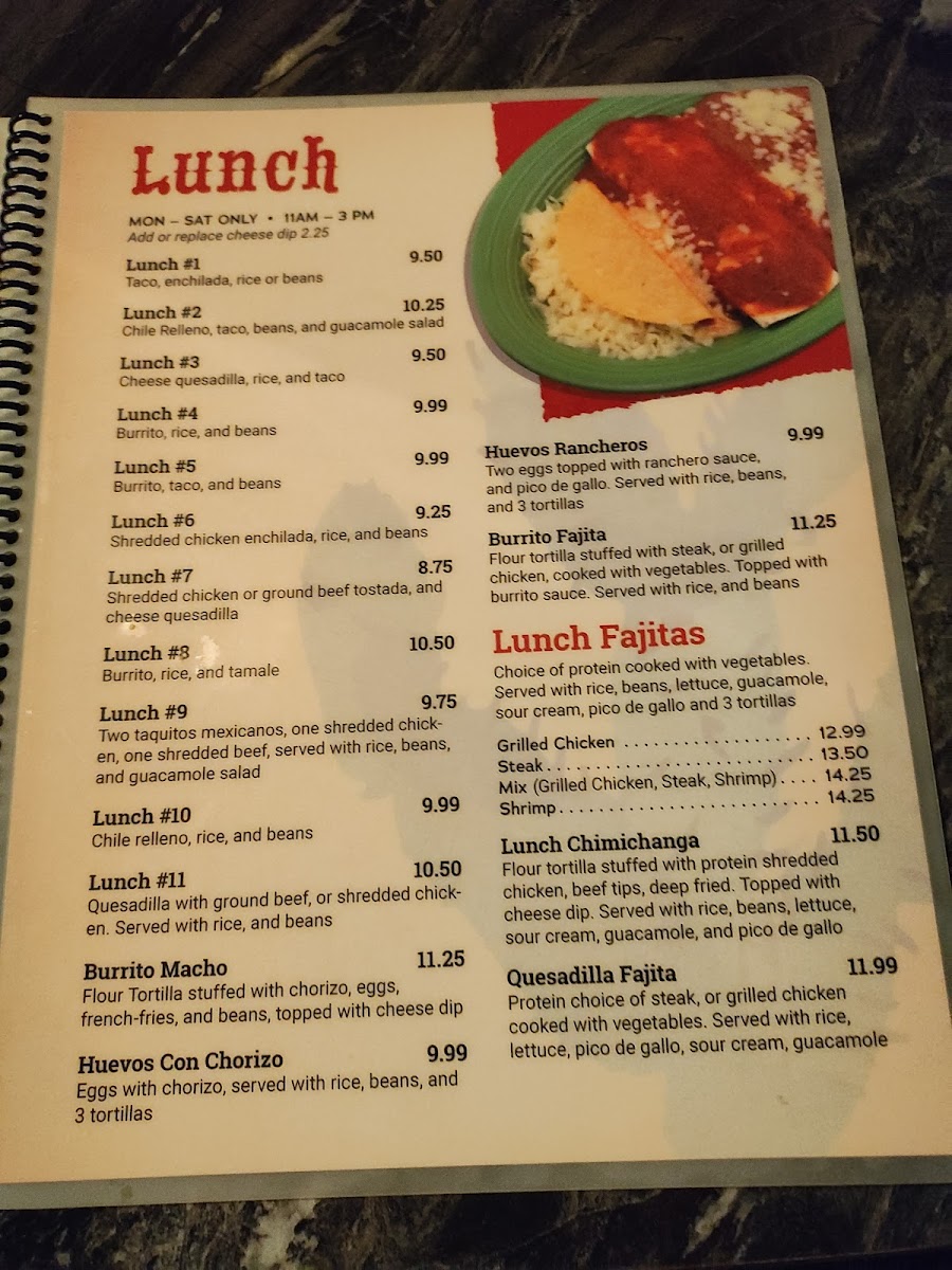 El Maguey Photo Menu 5