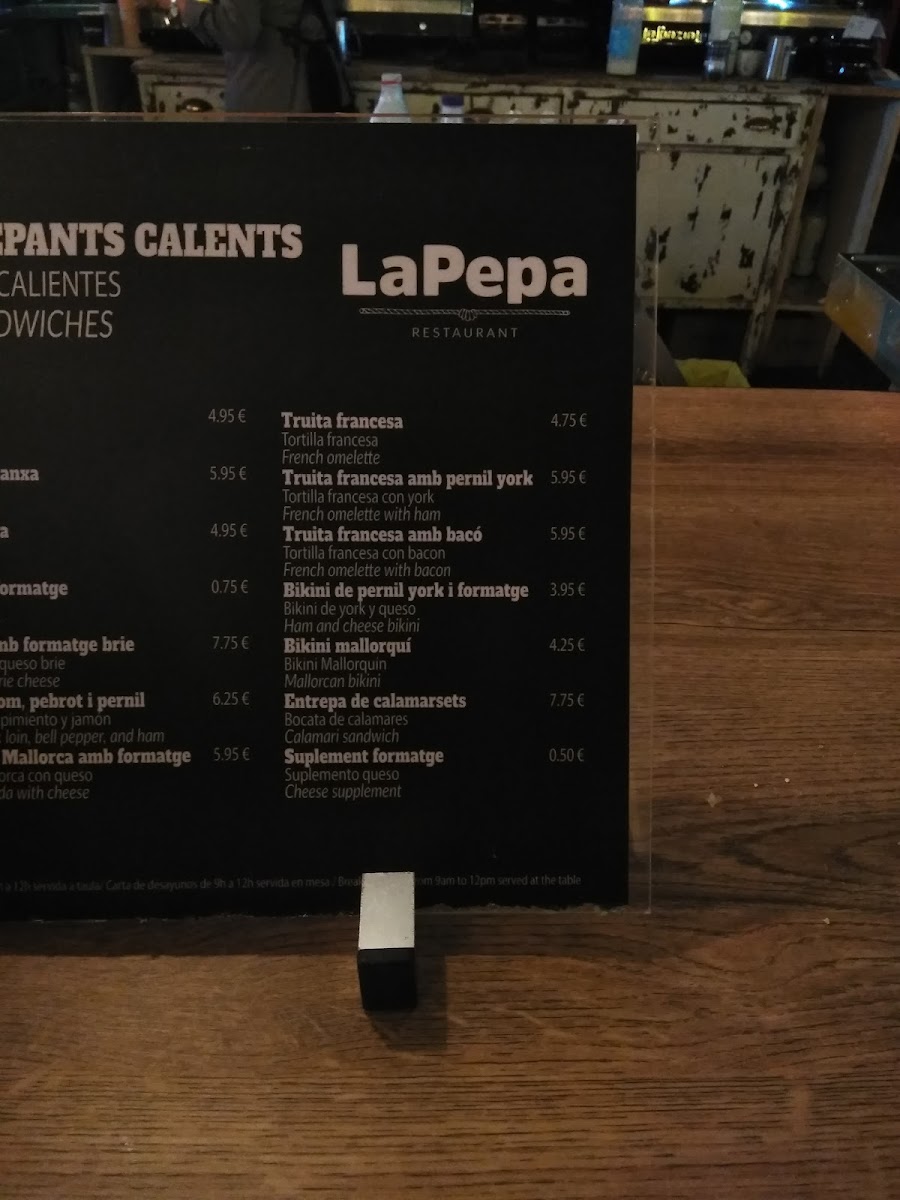 Restaurant La Pepa Photo Menu 10