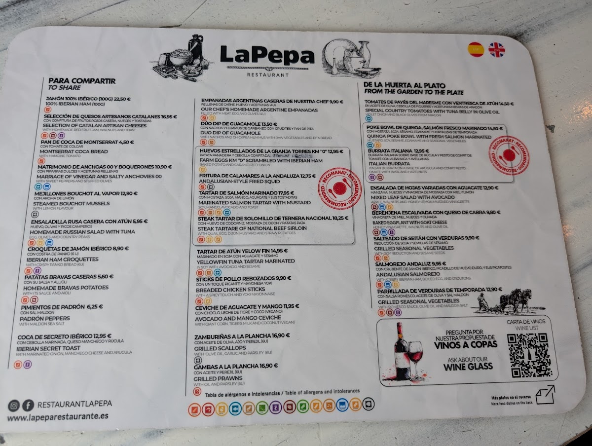 Restaurant La Pepa Photo Menu 4