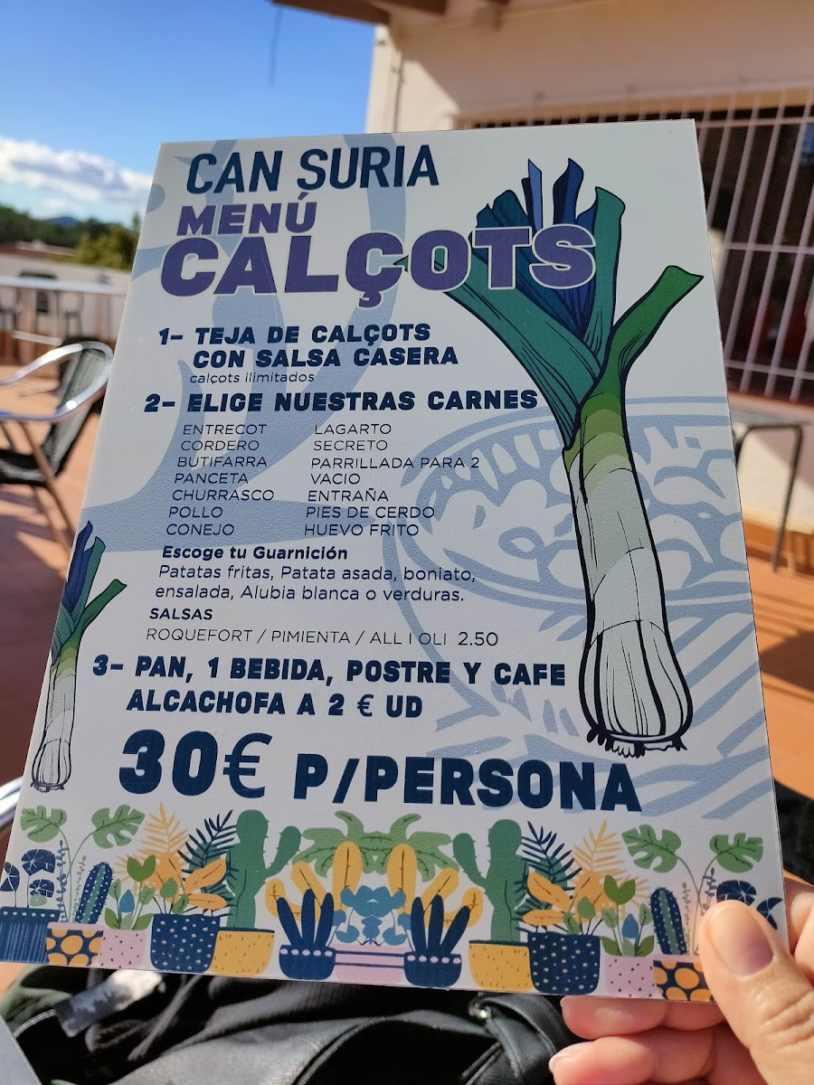 Can suria Restaurante Braseria Photo Menu 10