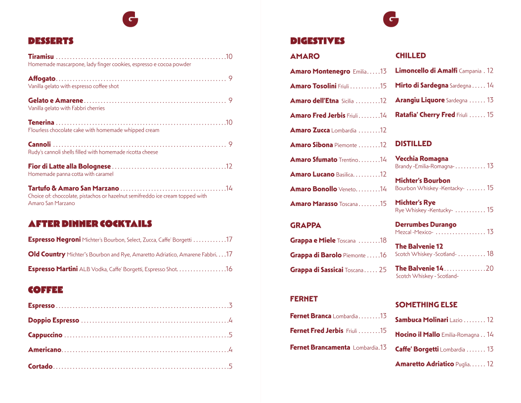il Gigante Photo Menu 1
