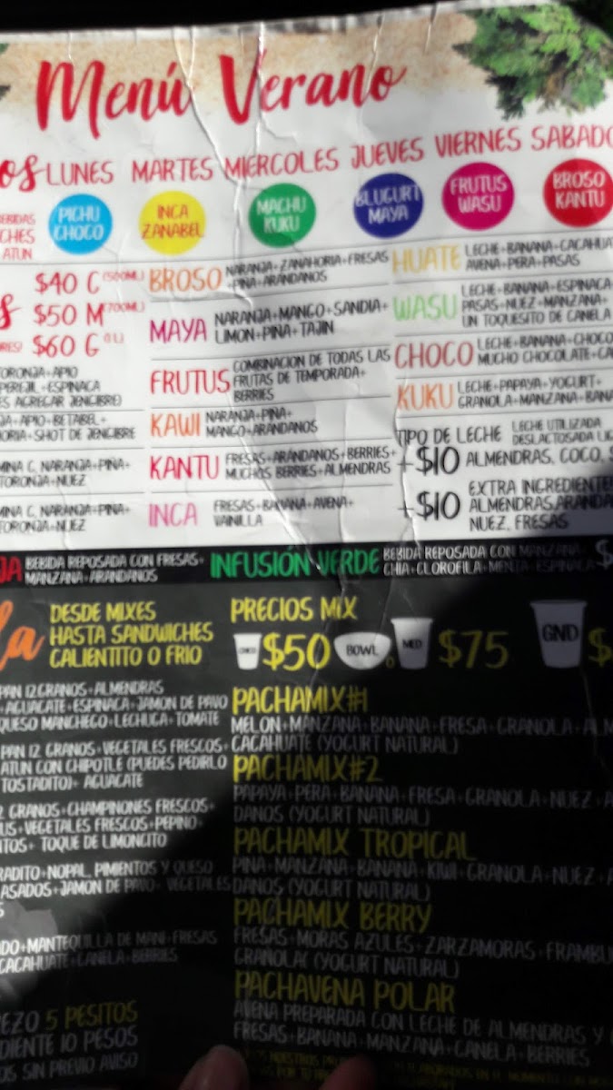 Pachamama Freshfood Photo Menu 6