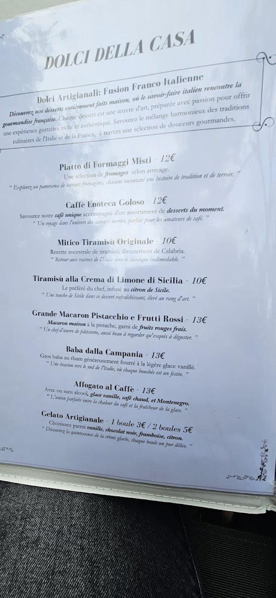 RISTORANTE ENOTECA ITALIANA Photo Menu 9
