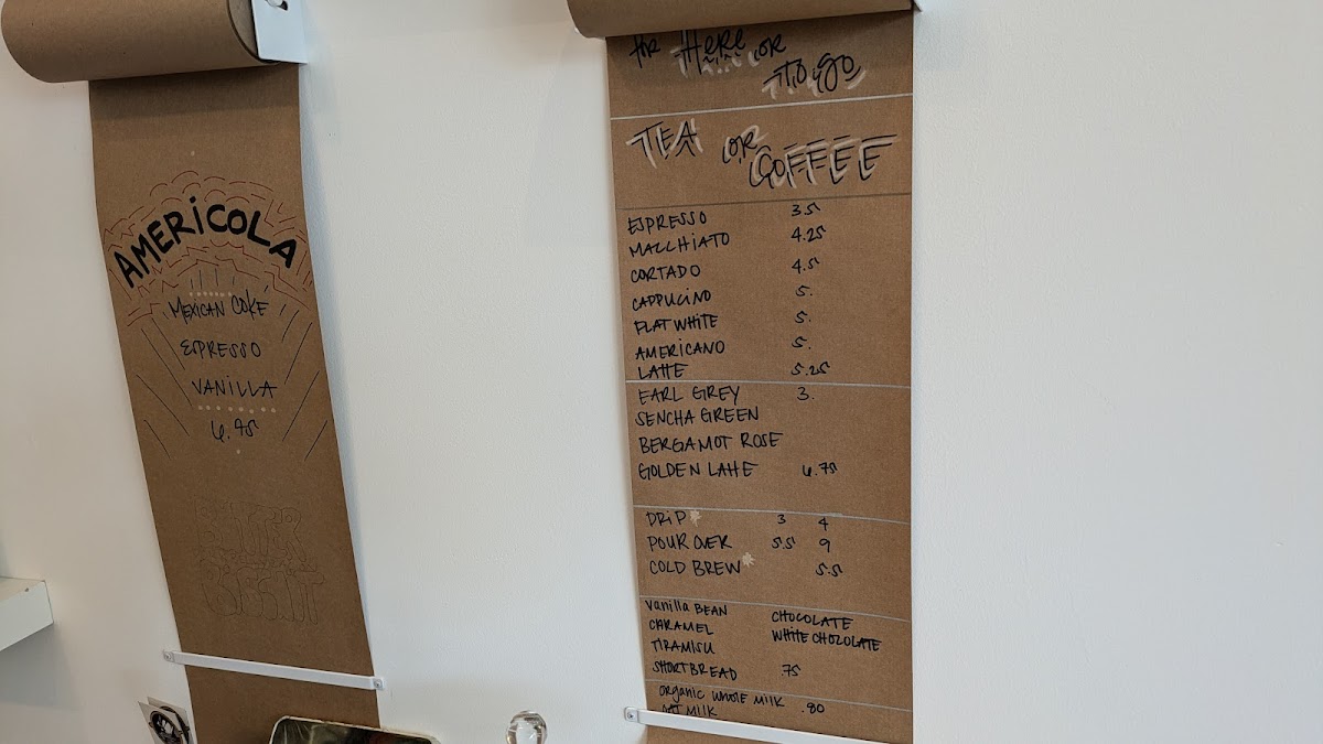 Birdhouse Coffee Room Photo Menu 1
