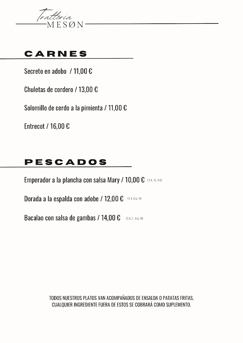 Trattoria Mesón Photo Menu 6
