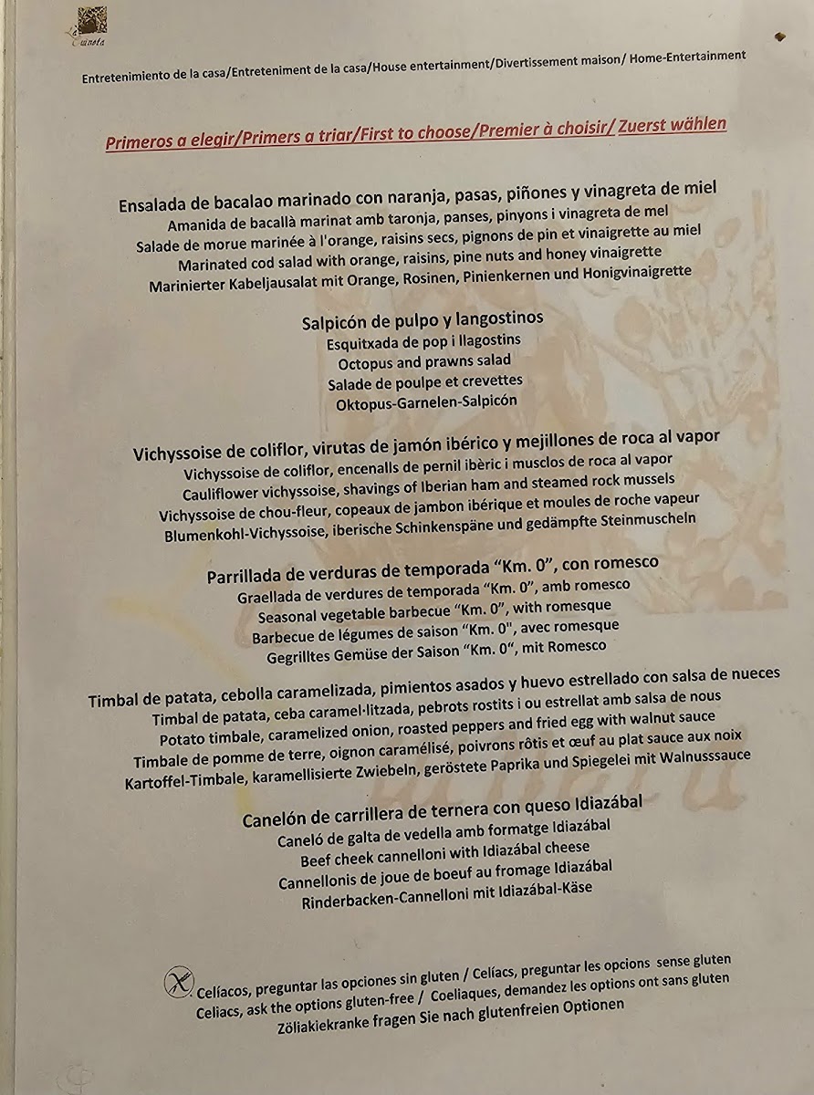 La Cuineta Photo Menu 6