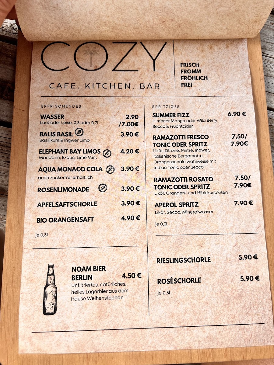 COZY Cafe Kitchen Bar Photo Menu 1