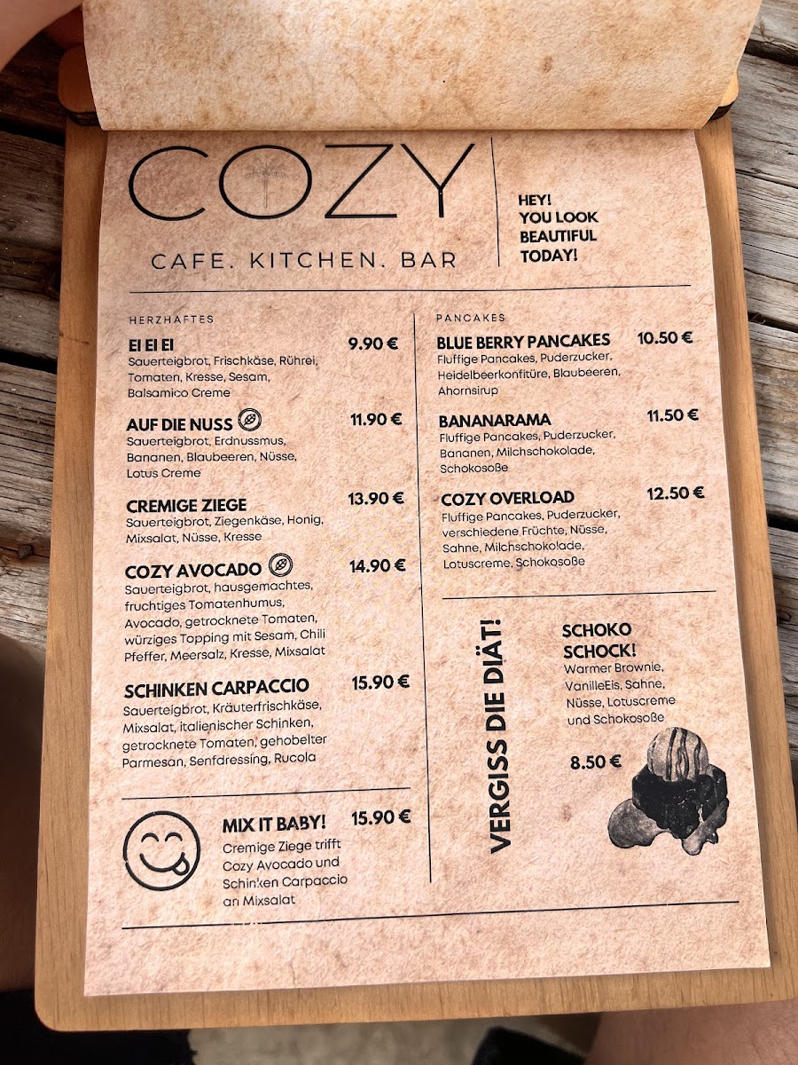 COZY Cafe Kitchen Bar Photo Menu 2